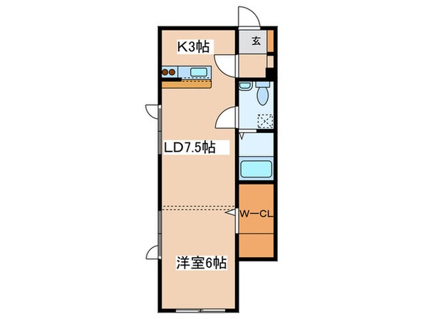 プラザＮ６の物件間取画像